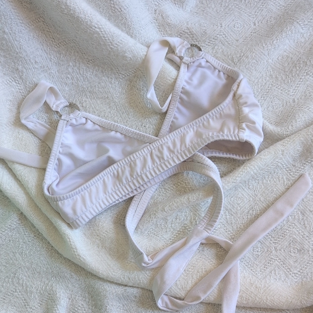 VENUS Women's Wrap White Swim Bikini Top L - Picture 4 of 5